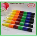 Multi-colors promotional plastic stackable crayon for children